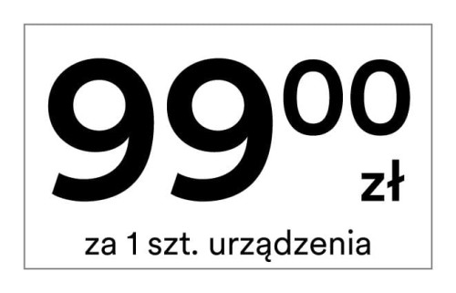 Cenówka podświetlana PLOOMX Urządzenie Biała 99,00.jpg